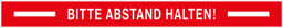 Zeige Details für Bodenankleber 100 x 990mm - Bitte Abstand halten Bild von Bodenankleber 100 x 990mm - Bitte Abstand halten