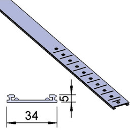 Bild von Führungsgleitprofil Vario B34 grau