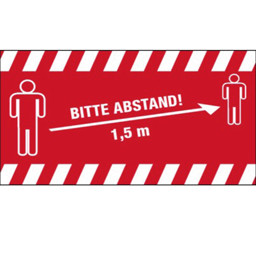 Zeige Details für Fußmatte Bitte Abstand! B1500 H850 Bild von Fußmatte Bitte Abstand! B1500 H850