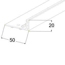 Bild von Adapter-T-Profil A049 z. Anschrauben