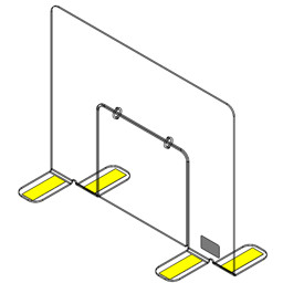 Zeige Details für SpitProtS 2 Niesschutz m. Durchreiche Bild von SpitProtS 2 Niesschutz m. Durchreiche