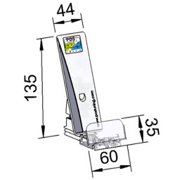 Bild von Warenvorschub B44 H135 FA60x35 schräg