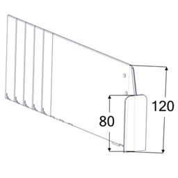 Zeige Details für Fachteiler Vario D120 H120 m. Front H80 Bild von Fachteiler Vario D120 H120 m. Front H80