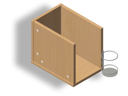 Zeige Details für Weinflaschenbox B25 m. Weinflaschenhalter Bild von Weinflaschenbox B25 m. Weinflaschenhalter