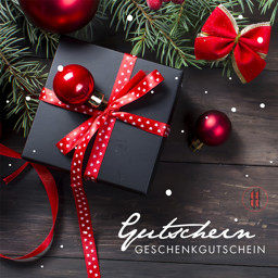 Bild von Geschenkgutschein rote Schleife x-mas (12 Stück)