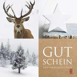 Bild von Geschenkgutschein Hirsch/Stern x-mas (12 Stück)