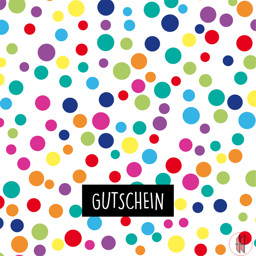 Zeige Details für Geschenkgutscheine bunte Kreise Bild von Geschenkgutscheine bunte Kreise