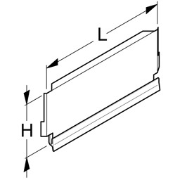 Zeige Details für Sockelblende Außenecke 90° H26 Bild von Sockelblende Außenecke 90° H26