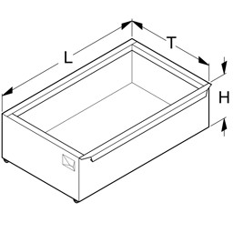 Bild von Fußteilschublade H18 T37cm