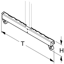 Bild von Fußteil H17 für Gondelständer fahrbar