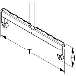 Bild von Fußteil H26 für Gondelständer fahrbar