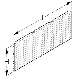 Bild von Rückwand RL Rundlochung H40