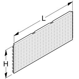 Bild von Rückwand Innenecke 90° H40 SL