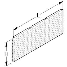 Bild von Rückwand Innenecke 90° H40 RL