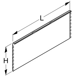 Bild von Rückwand Innenecke 90° zur Außenverkleidung  für Säule 8x3cm