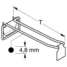 Zeige Details für Doppel-Klapphaken mit Schwenkplatte u. Preisfahne Bild von Doppel-Klapphaken mit Schwenkplatte u. Preisfahne