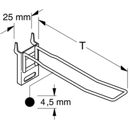 Zeige Details für SB-Haken für Rückwand RL Bild von SB-Haken für Rückwand RL