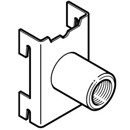 Zeige Details für Armaturenhalter 1/2"-Innengewinde verzinkt Bild von Armaturenhalter 1/2"-Innengewinde verzinkt
