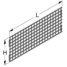 Bild von Gitterrückwand H40