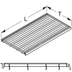 Bild von Gitterboden m. Vorder- u. Hinternut L66,5