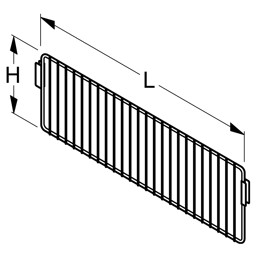 Bild von Abteilgitter für Schlagertisch L80 H17