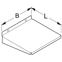 Bild von Ablage  mit 3-seitiger Abkantung T20cm