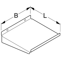 Bild von Ablage mit Frontaufkantung T30 B30cm