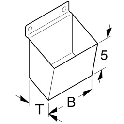 Bild von Kleinwarenschütte 5x15 cm