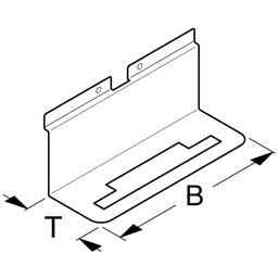 Zeige Details für Tellerhalter 1-fach 6x18 cm Bild von Tellerhalter 1-fach 6x18 cm
