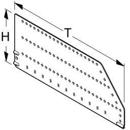 Bild von Trennblech Quadrant gerade H15