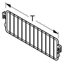 Zeige Details für Trenngitter H9,5 T30 weißaluminium Bild von Trenngitter H9,5 T30 weißaluminium