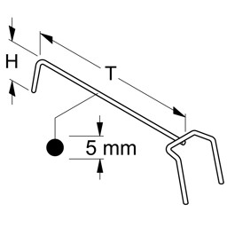 Bild von Dosenbügel H5cm verzinkt