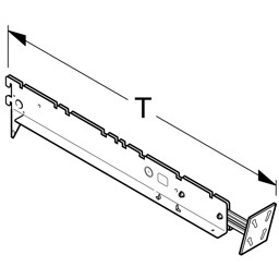 Bild von Blendenträger für Holzblende schräg