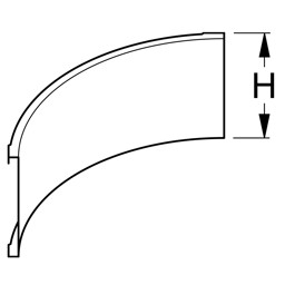 Bild von Blende H20 Innenecke rund