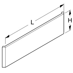 Zeige Details für Blende H20 Außenecke 90° Bild von Blende H20 Außenecke 90°
