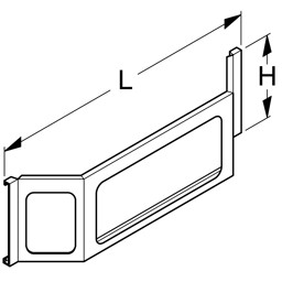 Zeige Details für Blende vorgesetzt L100 H20 Bild von Blende vorgesetzt L100 H20