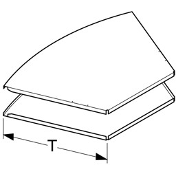 Zeige Details für Abdeckboden Innenecke rund 45° Bild von Abdeckboden Innenecke rund 45°