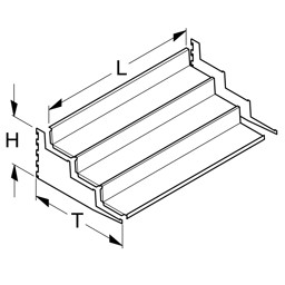 Zeige Details für Stufeneinsatz L-Form L100 Bild von Stufeneinsatz L-Form L100