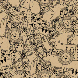 Zeige Details für Geschenkpapier Löwe, Giraffe B50cm L50mtr. Bild von Geschenkpapier Löwe, Giraffe B50cm L50mtr.