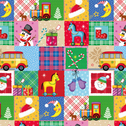 Zeige Details für Geschenkpapier x-mas Schneemann/Pferd/Nikolaus/Mond Bild von Geschenkpapier x-mas Schneemann/Pferd/Nikolaus/Mond