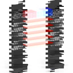 Zeige Details für Zigarettenregal Metall L100 H220 T47  Bild von Zigarettenregal Metall L100 H220 T47