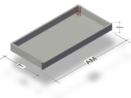 Bild von Fußteilschublade H10 T47cm