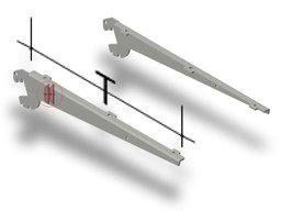 Zeige Details für Winkelkonsolen (Paar) Bild von Winkelkonsolen (Paar)
