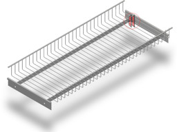 Bild von Gitterboden Eco Line weißaluminium