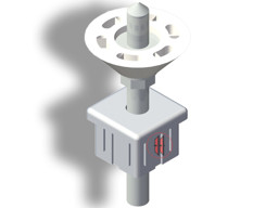 Zeige Details für Deckenbefestigung für Säule 3x3cm Bild von Deckenbefestigung für Säule 3x3cm