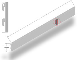 Zeige Details für Rückwand Glatt H10cm Bild von Rückwand Glatt H10cm