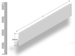 Zeige Details für Rückwand Glatt H20cm Bild von Rückwand Glatt H20cm