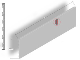 Zeige Details für Rückwand Glatt H30cm Bild von Rückwand Glatt H30cm