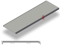 Bild von Stahlfachboden L125