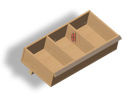 Zeige Details für Weinflaschenbox zur liegenden Präsentation Bild von Weinflaschenbox zur liegenden Präsentation